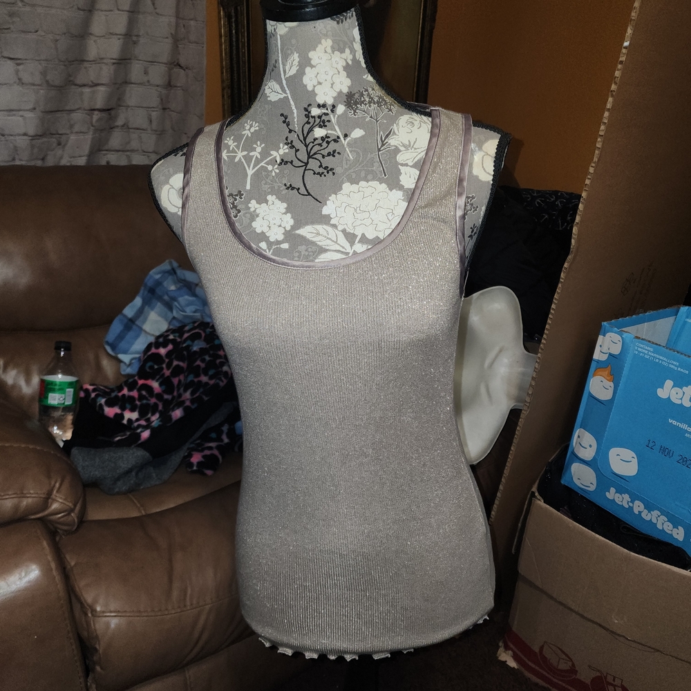 Jaclyn Smith Taupe Tank Top